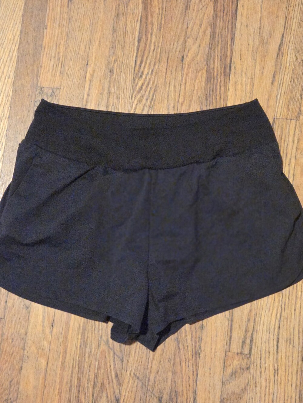 Black Women’s Active Shorts - Classic High-Waist